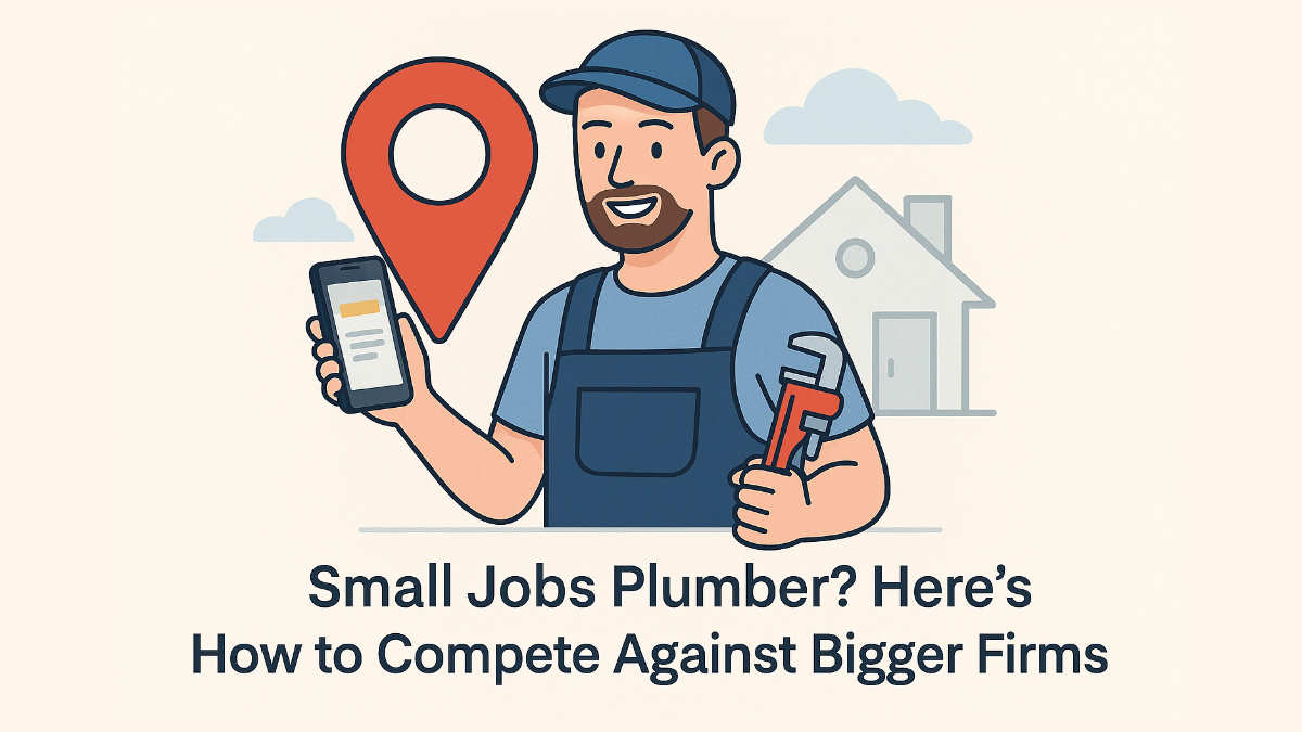 solo plumber using local SEO to compete with big firms