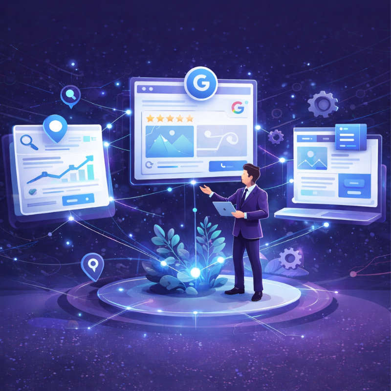 SEO for trades including local SEO services, Google Business Profile optimisation and website optimisation to improve Google visibility